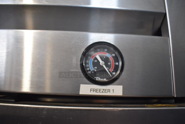 2013 True T-49F ENERGY STAR Stainless Steel Commercial 2 Door Reach In Freezer w/ Poly Coated Racks on Commercial Casters. 115 Volts, 1 Phase. Tested and Working! - Image 9 of 9