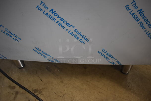 BRAND NEW SCRATCH AND DENT! Imperial Range Pro Series IR-6-E Stainless Steel Commercial Electric Powered 6 Round Plate Range w/ Oven, Over Shelf and Back Splash. 240 Volts, 3 Phase. - Image 7 of 10