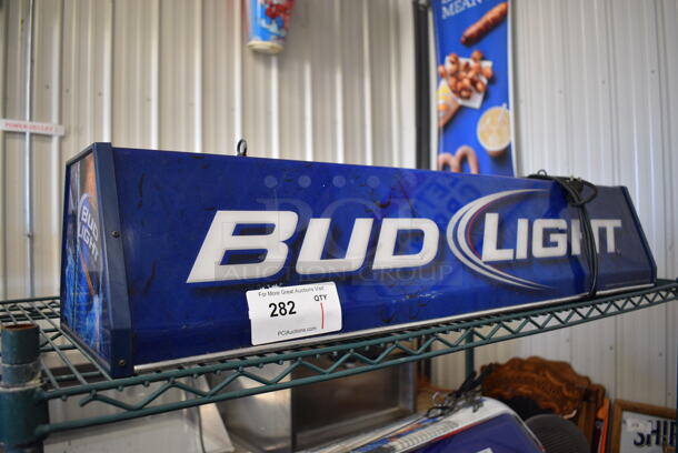 Bud Light Ceiling Mount Light Fixture. 38x11x9 - Image 2 of 2