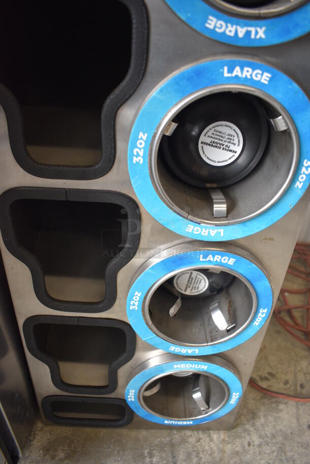Stainless Steel Commercial 4 Well Cup Dispenser and 4 Compartments. 13x23x32 - Image 4 of 5