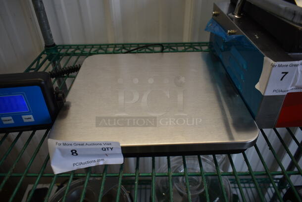 BRAND NEW SCRATCH AND DENT! AvaWeigh 334RS220LP Stainless Steel Commercial Countertop 220 Pound Scale. Tested and Working! - Image 3 of 7