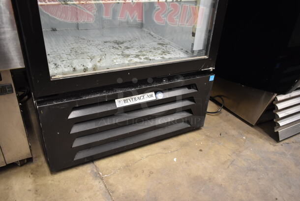 Beverage Air MMF27-1-B Metal Commercial Single Door Reach In Freezer Merchandiser w/ Poly Coated Racks. 115 volts, 1 Phase. Tested and Working! - Image 4 of 7
