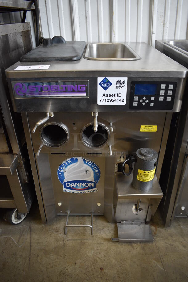 2015 Stoelting Model SF121-38I2 Stainless Steel Commercial Countertop Air Cooled 2 Flavor w/ Twist Soft Serve Ice Cream Machine. 208-230 Volts, 1 Phase. 22x32x32 - Image 1 of 6