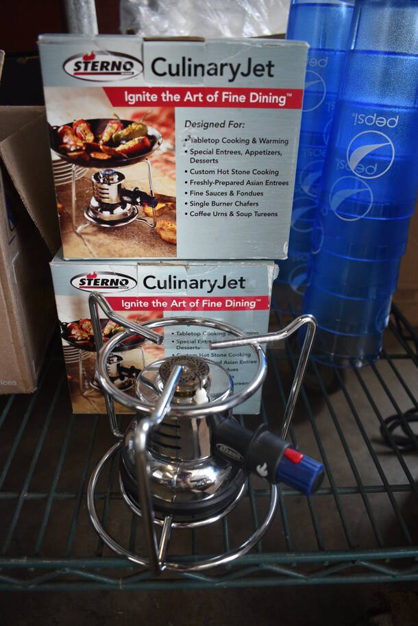 5 IN ORIGINAL BOX! Sterno Metal Countertop Culinary Jet. 6x6x5.5. 5 Times Your Bid! - Image 2 of 4