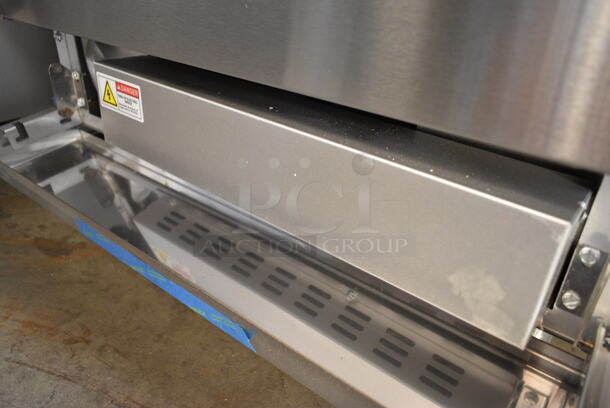 BRAND NEW SCRATCH AND DENT! 2024 Cooking Performance Group CPG 351ER24SD 24" 4-Burner Electric Range with Space Saver Oven, Over Shelf and Back Splash. 240 Volts, 1 Phase - Image 8 of 9