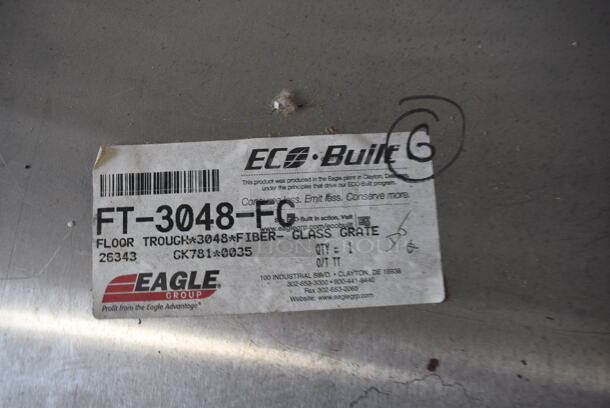 BRAND NEW! Eagle Model FT-3048-FG Stainless Steel Commercial Floor Trough. 32x48x9 - Image 4 of 5
