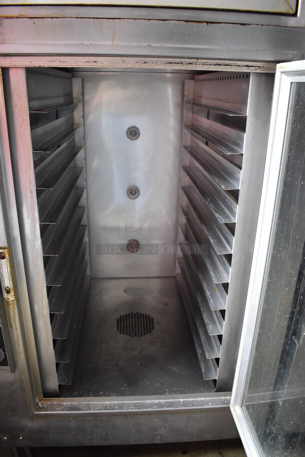 Nu Vu UB-5/10 Stainless Steel Commercial Electric Powered Oven Proofer on Commercial Casters. 208 Volts, 3 Phase. 32.5x36x79 - Image 6 of 7