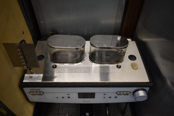 2018 Schaerer Barista Stainless Steel Commercial Countertop 2 Group Espresso Machine w/ Portafilter, 2 Steam Wands and 2 Hoppers. 208/240 Volts, 1 Phase. - Image 3 of 8