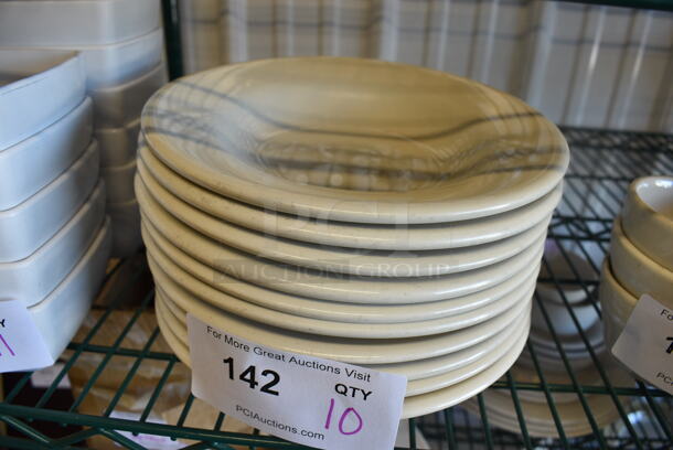 10 White Ceramic Pasta Plates. 9x9x2. 10 Times Your Bid!