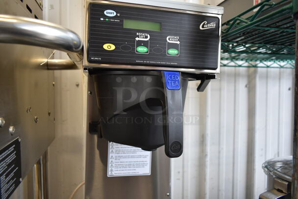 BRAND NEW SCRATCH AND DENT! Curtis RTB Stainless Steel Commercial Countertop Iced Tea Machine w/ Poly Brew Basket. 120 Volts, 1 Phase. Tested and Working! - Image 3 of 10