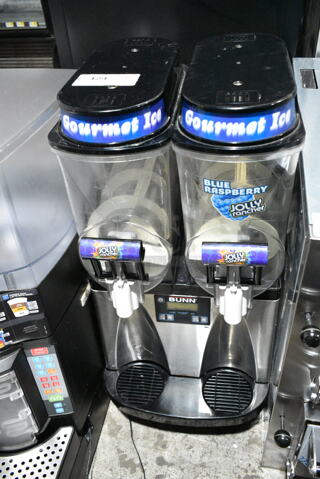 Bunn ULTRA-2 Stainless Steel Commercial Countertop 2 Hopper Slushie Machine. 120 Volts, 1 Phase. Tested and Working!
