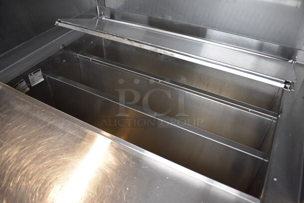 Stainless Steel Commercial Prep Station w/ 2 Drawers on Commercial Casters. 38x36x51. Tested and Working! - Image 3 of 9