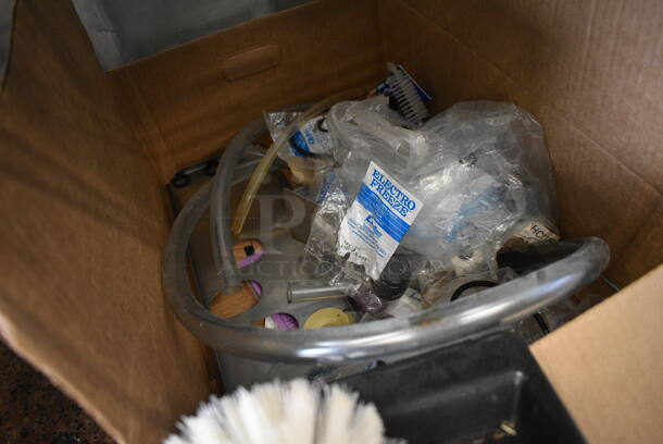 ALL ONE MONEY! Lot of Various Ice Cream Machine Pieces Including Drip Tray and Grate - Image 2 of 3