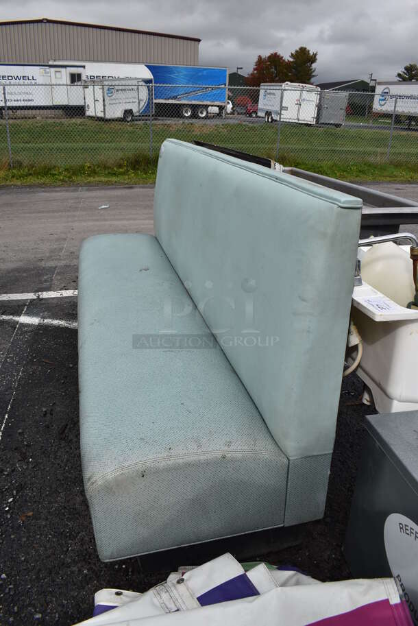 3 Blue Single Sided Booth Seats. 90x26x43. 3 Times Your Bid! - Image 4 of 10