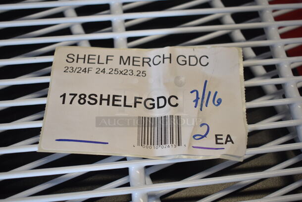 BRAND NEW SCRATCH AND DENT! Lot of 2 Avantco 178SHELFGDC Coated Wire Shelf - 24 1/4" x 23 1/4" - Image 3 of 3