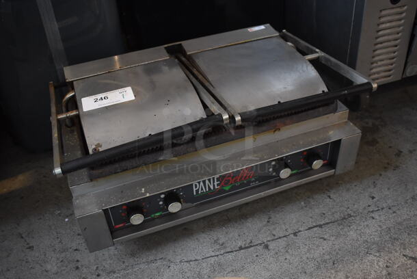 Lang USA24-6 Stainless Steel Commercial Countertop Electric Powered Double Panini Press. 24x15.5x12. Cannot Test Due To Plug Style - Image 5 of 7