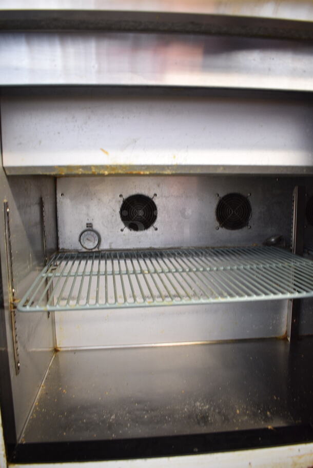 2016 Leader ESLM60S/C Stainless Steel Commercial Sandwich Salad Prep Table Bain Marie Mega Top on Commercial Casters. 115 Volts, 1 Phase. Tested and Working! - Image 5 of 6