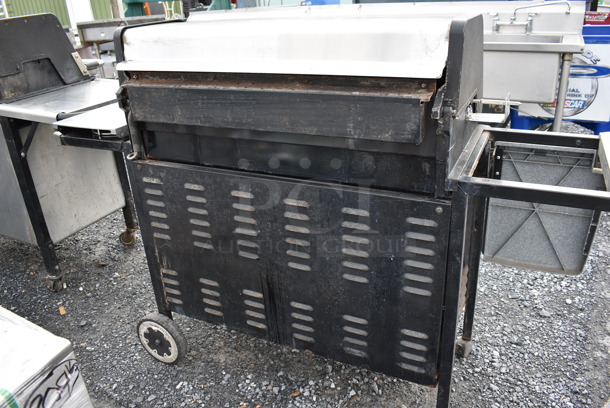 Weber Summit Gold Metal Outdoor Propane Gas Powered Grill w/ Right Side Single Burner Range. 68x26x46 - Image 8 of 9