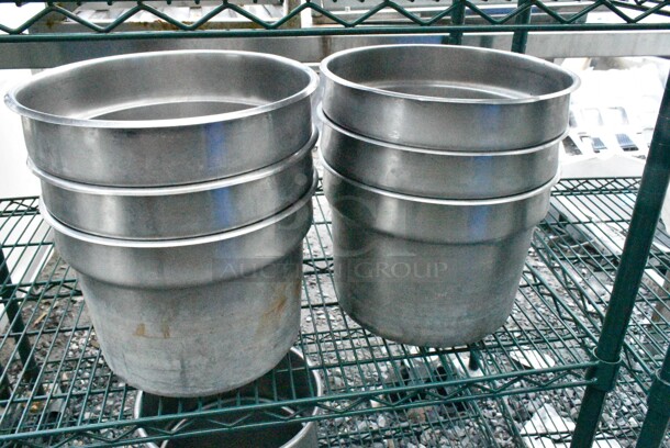 Green Finish 5 Tier Wire Shelving Unit on Commercial Casters w/ Contents Including Stainless Steel Cylindrical Bins. BUYER MUST DISMANTLE. PCI CANNOT DISMANTLE FOR SHIPPING. PLEASE CONSIDER FREIGHT CHARGES.  - Image 5 of 10