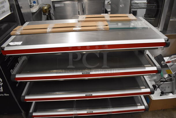 Metal Commercial Floor Style 3 Tier Warming Display Case Merchandiser. 250 Volts, 3 Phase. 54x27x40 - Image 3 of 7