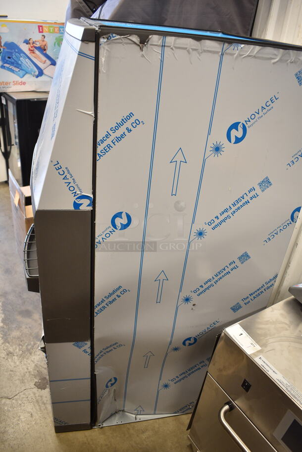 BRAND NEW SCRATCH AND DENT! Manitowoc SFA292-161 Stainless Steel Commercial 30" Touchless Hotel Ice Dispenser with Water Valve, 180 lb. 115 Volts, 1 Phase.  - Image 7 of 8