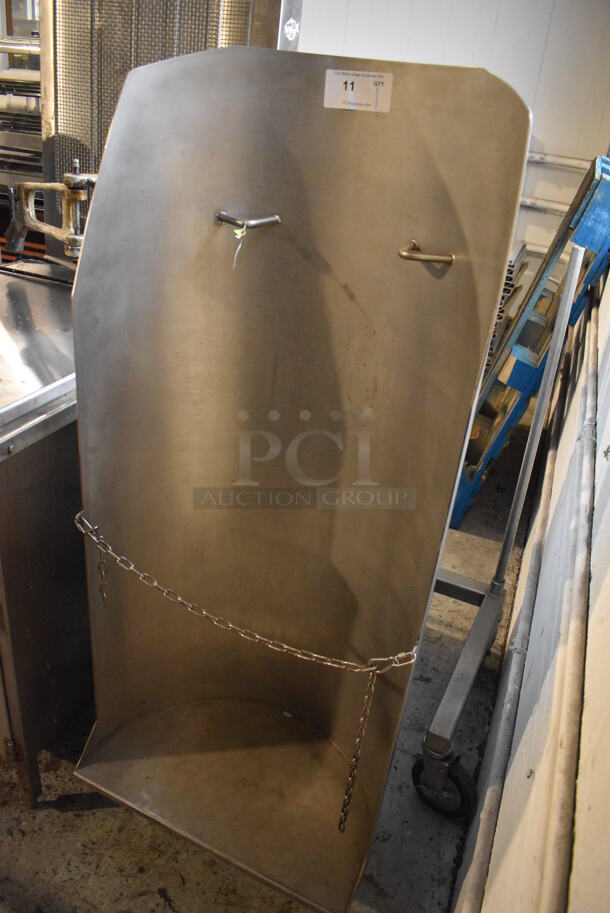 EHS Solutions LLC DM505-EX Stainless Steel Commercial Floor Style Drum Tilt Tipper Carrier Manipulator / Hydraulic Dispenser. 27.5x37x56 - Image 3 of 6