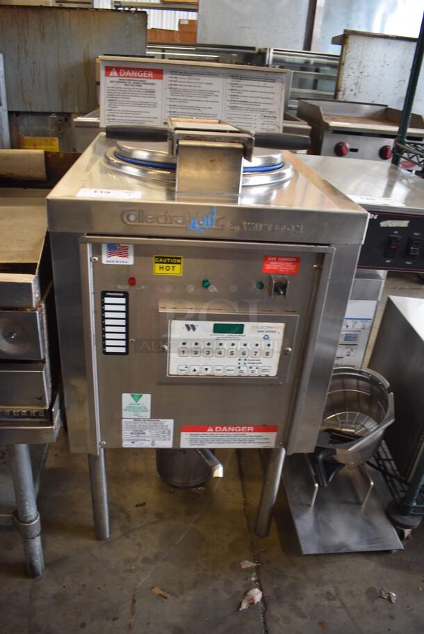 2015 Winston LP56C32SJ CollectraMatic 8000 Series Stainless Steel Commercial Floor Style Pressure Fryer. 208 Volts, 3 Phase.