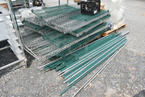 ALL ONE MONEY! Lot of Metro Shelving, Poles and Casters - Image 2 of 4