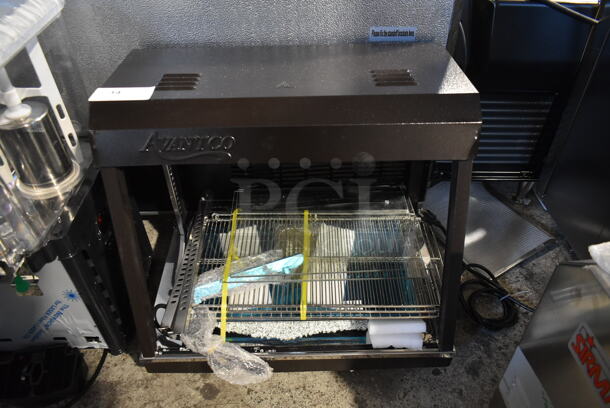 BRAND NEW SCRATCH AND DENT! 2023 Avantco 177HDC26 Metal Commercial Countertop Heated Warming Display Case Merchandiser. Unit Is Missing Some Glass Panes. 120 Volts, 1 Phase. Tested and Working! - Image 1 of 5