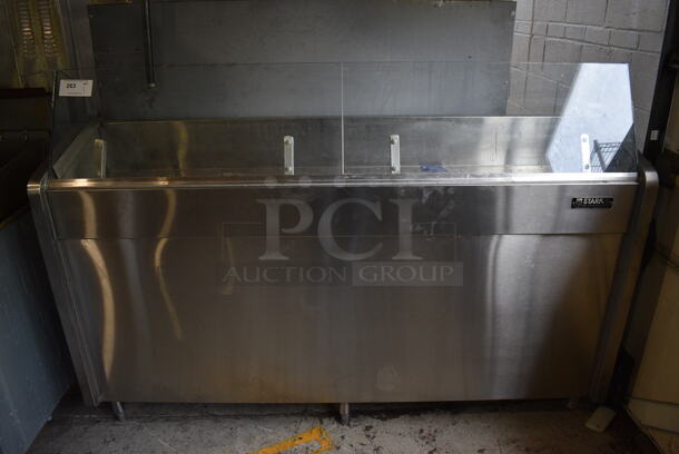 Stark Stainless Steel Commercial Prep Station w/ Sneeze Guard. 72x20x49