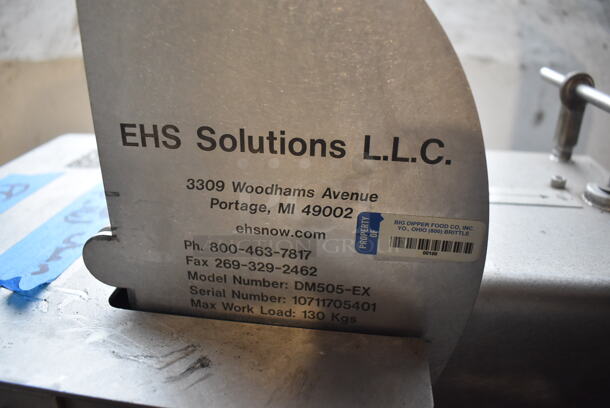 EHS Solutions LLC DM505-EX Stainless Steel Commercial Floor Style Drum Tilt Tipper Carrier Manipulator / Hydraulic Dispenser. 27.5x37x56 - Image 5 of 6