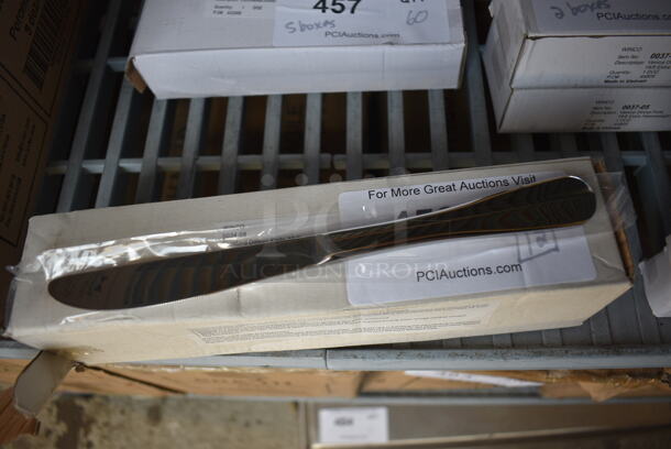 12 BRAND NEW IN BOX! Winco 0034-08 Stainless Steel Stanford Dinner Knives. 9