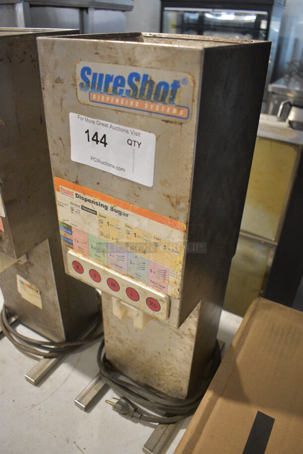 Sure Shot Model AC 6E Stainless Steel Commercial Countertop Sugar Dispenser. 120 Volts, 1 Phase. 7x12x23 - Image 2 of 5