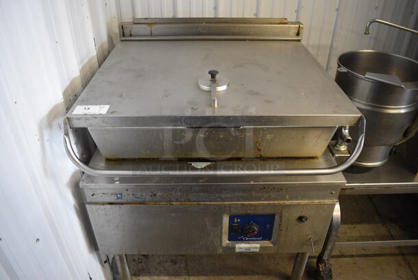 Cleveland Stainless Steel Commercial Natural Gas Powered Floor Style Braising Pan. 35x38x43 - Image 1 of 6
