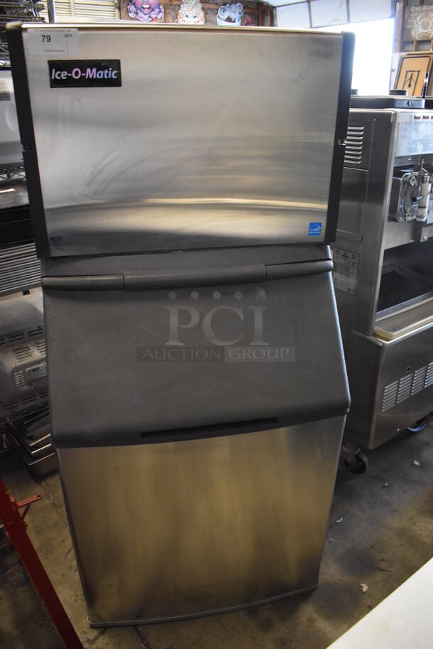 Ice O Matic ICE0603HA5 Stainless Steel Commercial Ice Head on Bin. 208-230 Volts, 1 Phase. 