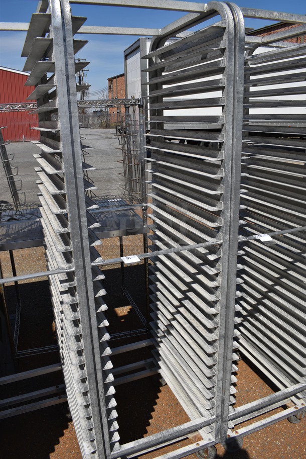Metal Commercial Pan Transport Rack on Commercial Casters. 20.5x26x74 - Image 2 of 3