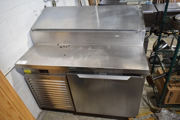 Traulsen TS048HT Stainless Steel Commercial Pizza Prep Table. 115 Volts, 1 Phase. Cannot Test Due To Cut Power Cord