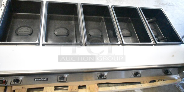 BRAND NEW SCRATCH AND DENT! Vollrath 38119 Stainless Steel Commercial Electric Powered 5 Bay Steam Table. No Legs. 208-240 Volts, 1 Phase.  - Image 3 of 7