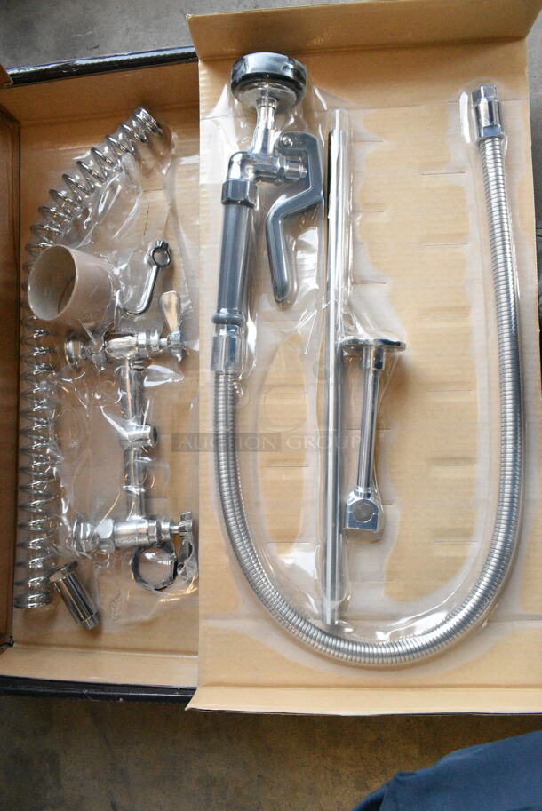 BRAND NEW SCRATCH AND DENT! 600PRD8X Regency 1.15 GPM Deck-Mounted Pre-Rinse Faucet with 8" Centers - Image 3 of 6