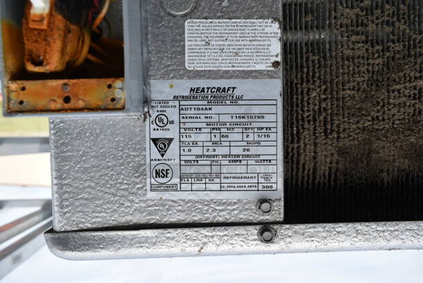 2 Mr Winter Walk In Boxes That Make a 8'x16' Combo Walk In Box w/ Copeland FFAP-020Z-TFC-072 208-230 Volt Compressor, Bohn ADT065AK 115 Volt, 1 Phase Evaporator, Bohn ADT104AK 115 Volt, 1 Phase Evaporator. Picture of the Unit Before Removal Is Included In the Listing. Information Provided By The Consignor But Not Verified By PCI Auctions. - Image 8 of 12
