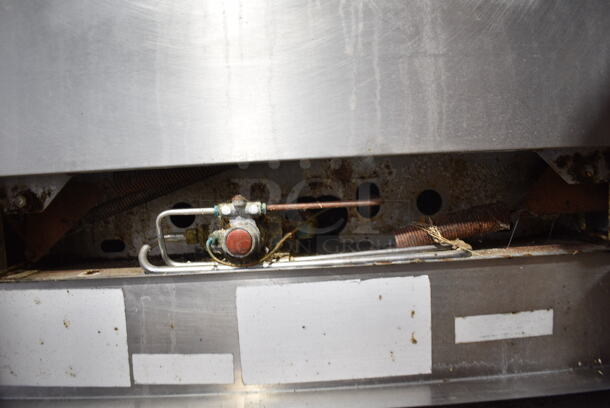 Southbend Stainless Steel Commercial Natural Gas Powered 6 Burner Range w/ Oven, Over Shelf and Back Splash on Commercial Casters.  - Image 6 of 9