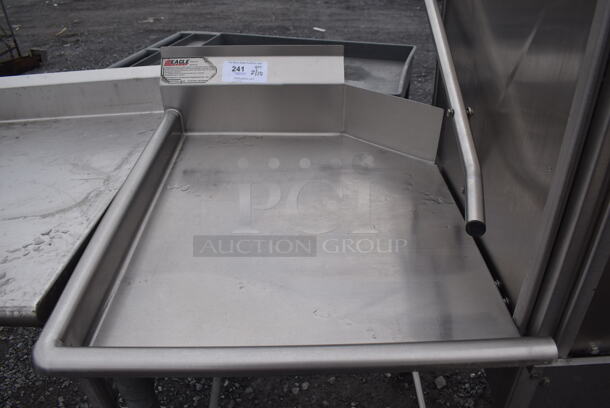 Eagle Stainless Steel Commercial Left Side Clean Side Dishwasher Table. Goes GREAT w/ Lots 239 and 240! 24x30x43 - Image 2 of 5