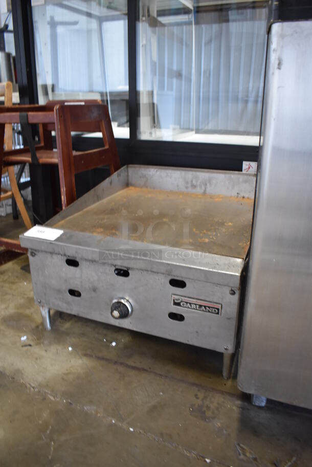 Garland Stainless Steel Commercial Countertop Natural Gas Powered Flat Top Griddle. 24x27x17 - Image 5 of 5