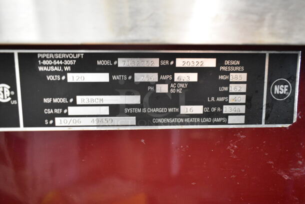 Piper Products 7132752 R3BCM Stainless Steel Commercial Electric Powered Buffet Station w/ 2 Over Shelves on Commercial Casters. 120 Volts, 1 Phase. Tested and Working! - Image 5 of 5