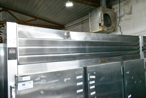 Traulsen G31010JC ENERGY STAR Stainless Steel Commercial 3 Door Reach In Freezer w/ Poly Coated Racks on Commercial Casters. 115 Volts, 1 Phase. Tested and Powers On But Does Not Get Cold
 - Image 2 of 7