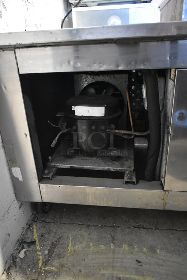 Stainless Steel Commercial 2 Drawer Chef Base on Commercial Casters. Tested and Powers On But Does Not Get Cold - Image 3 of 8