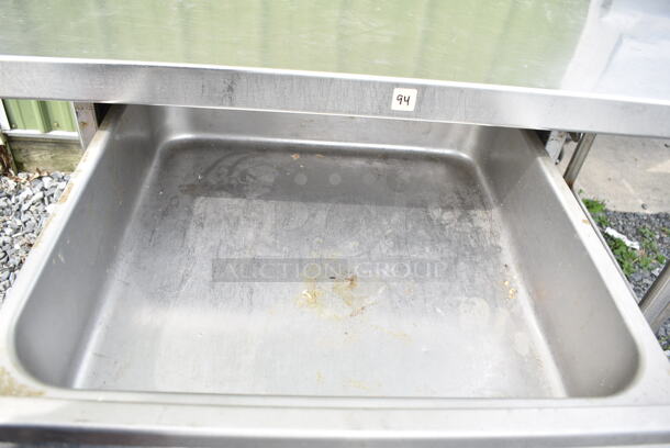 Stainless Steel Commercial Table w/ Drawer and Under Shelf on Commercial Casters.  - Image 5 of 5