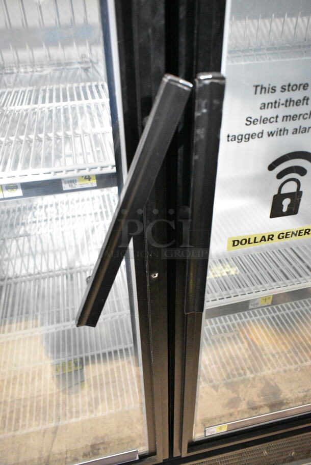 True GDM-49F-LD Metal Commercial 2 Door Reach In Freezer Merchandiser w/ Poly Coated Racks. 115/208-230 Volts, 1 Phase. Tested and Working! - Image 2 of 5