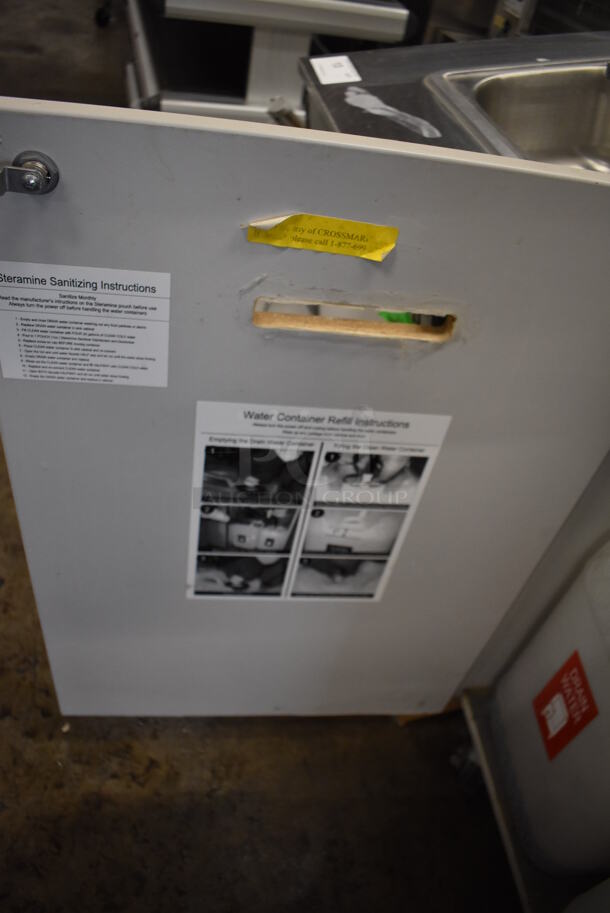 Stainless Steel Single Bay Portable Sink w/ Faucet and Handles on Commercial Casters. 24x24x44 - Image 7 of 8