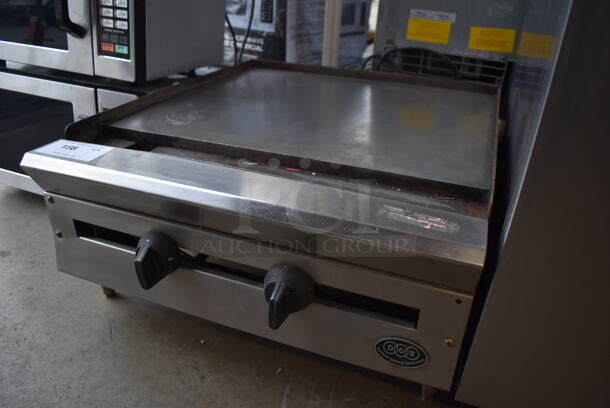 Dynamic Cooking Systems Stainless Steel Commercial Countertop Natural Gas Powered Flat Top Griddle. 24x27x12.5 - Image 3 of 6
